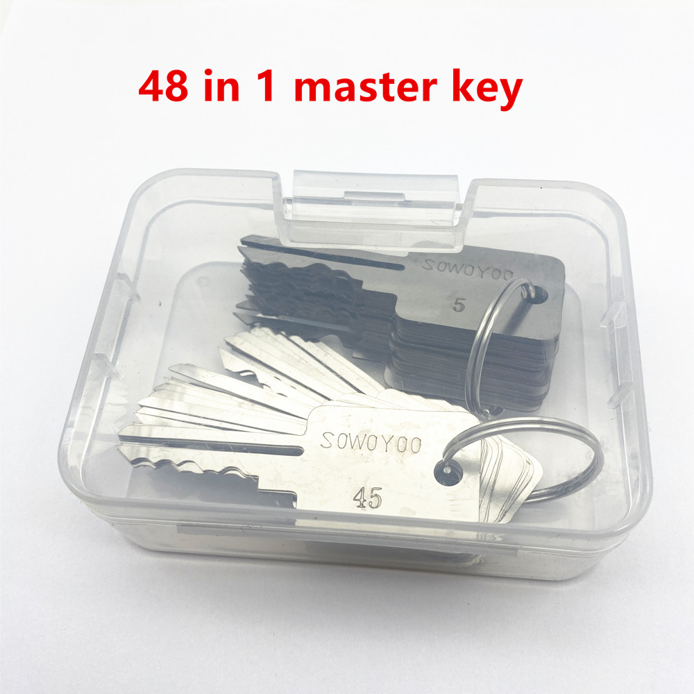 Heavy Equipment Keys Master Set - für professionellen Schlosser 48-in-1-Universal-Hauptschlüsselsatz für Vorhängeschloss-Reparaturwerkzeuge