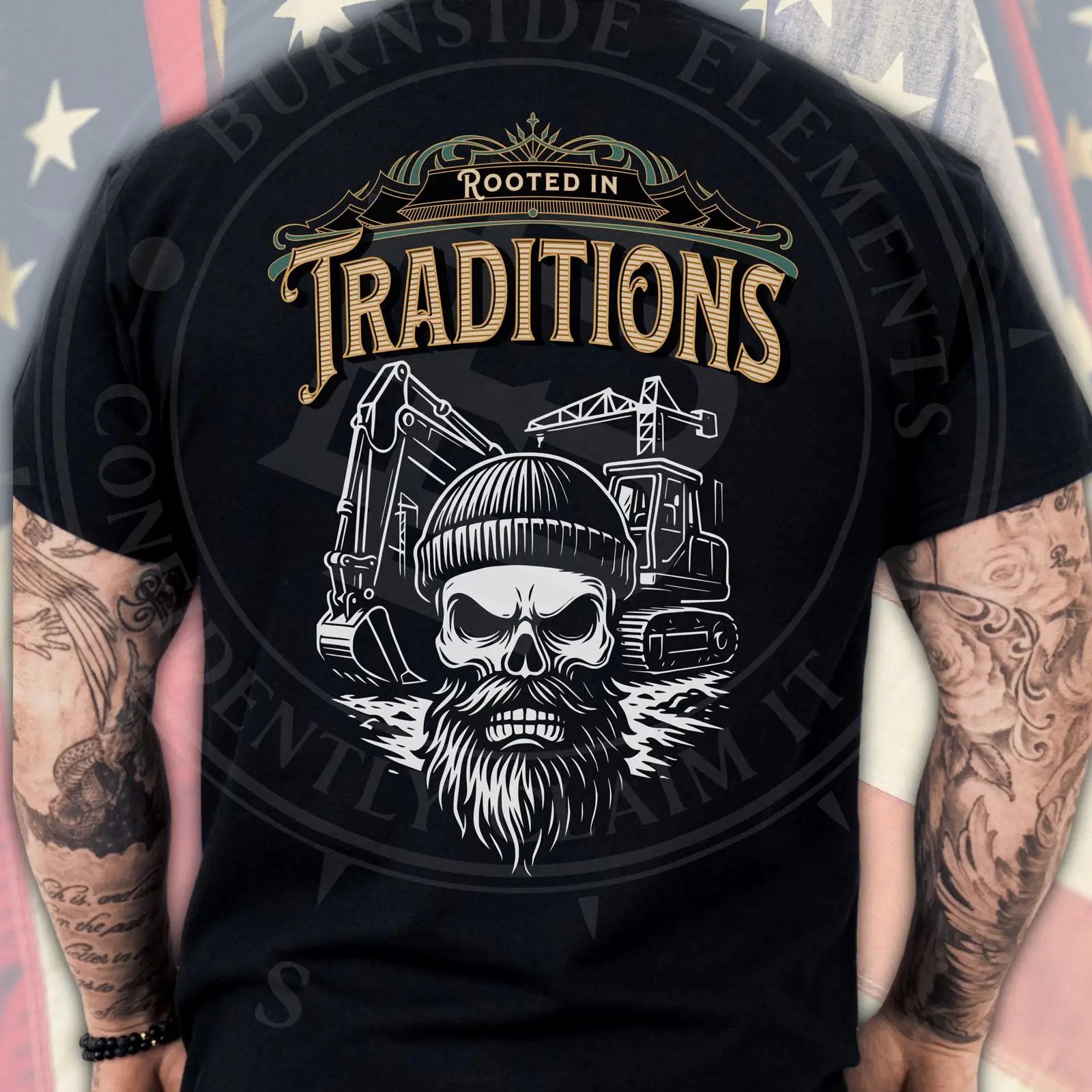 Heavy Equipment Operations - T-Shirt für Schwerlastgerätebediener, Blauer Kragen, Arbeit,