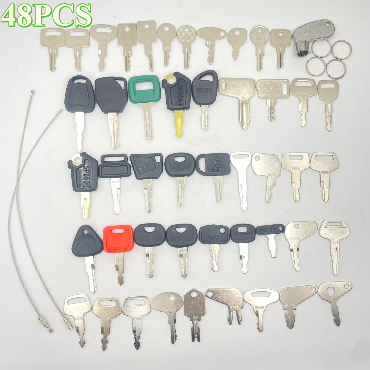 Heavy Equipment Keys Master Set - 48-teiliges Schlüsselset für schwere Geräte für