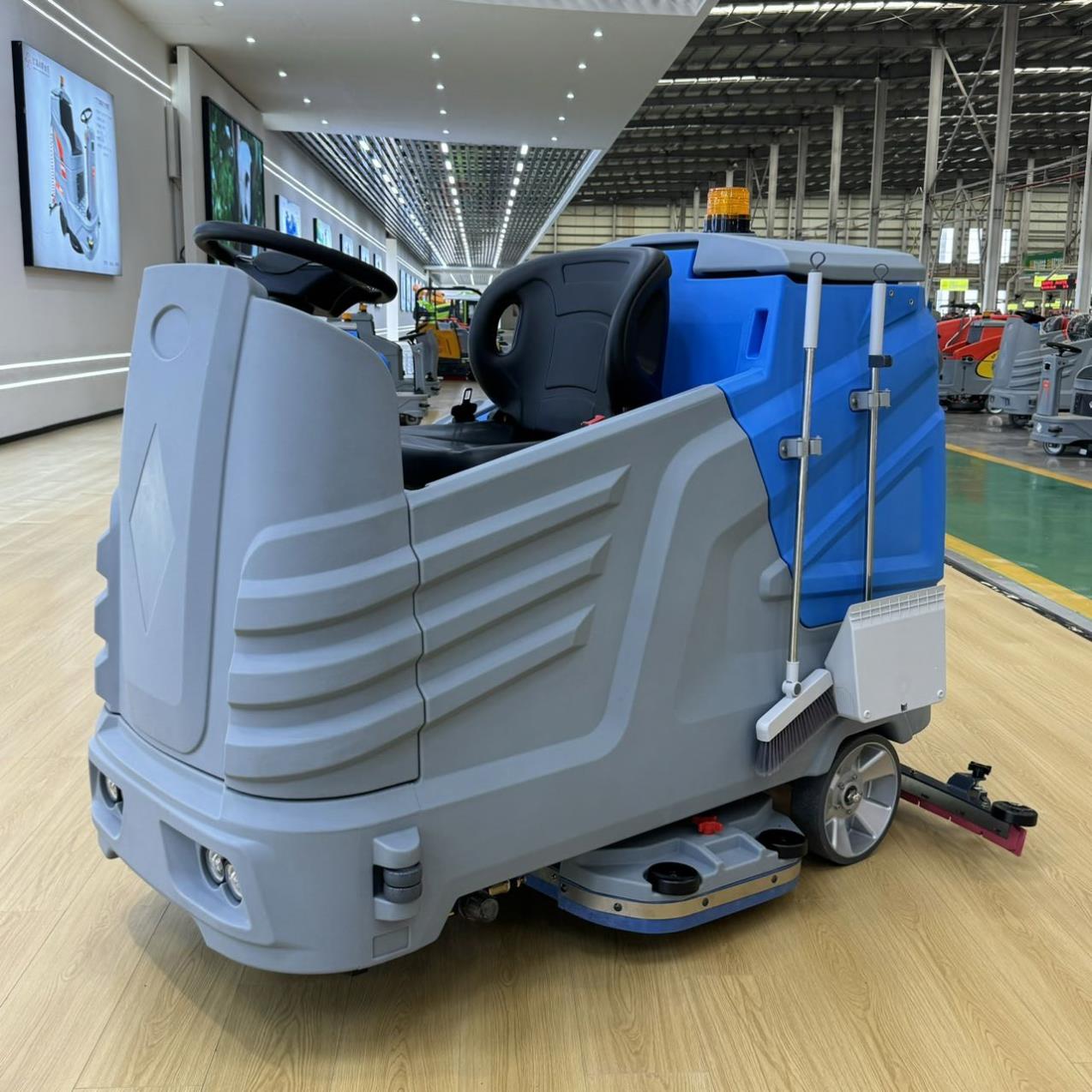 Industrial Floor Scrubber - Doppelbürsten-Elektro-Scheuersaugmaschine, Industrielle und Gewerbliche Bodenreinigungsmaschine