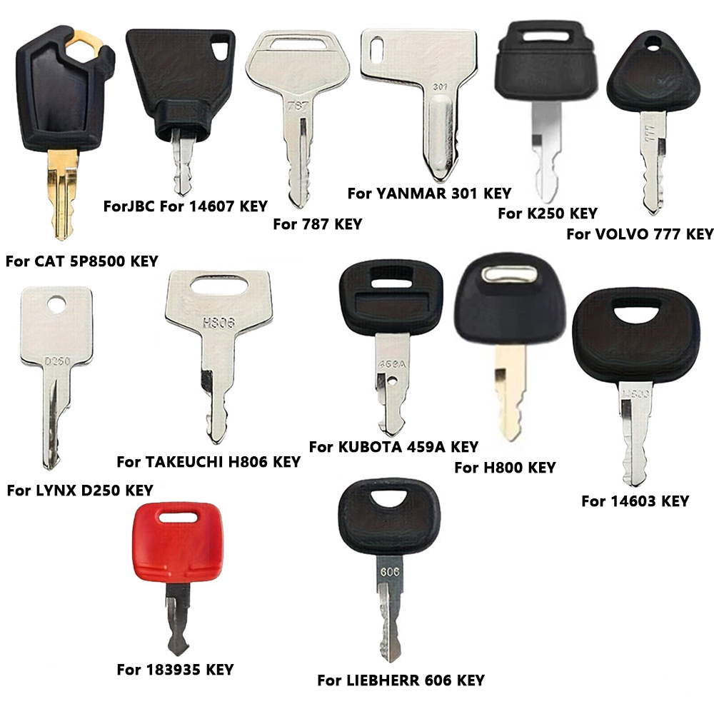 13-teiliges Baumaschinen-Zünds – Heavy Equipment Keys Master Set Bewertung und Preis