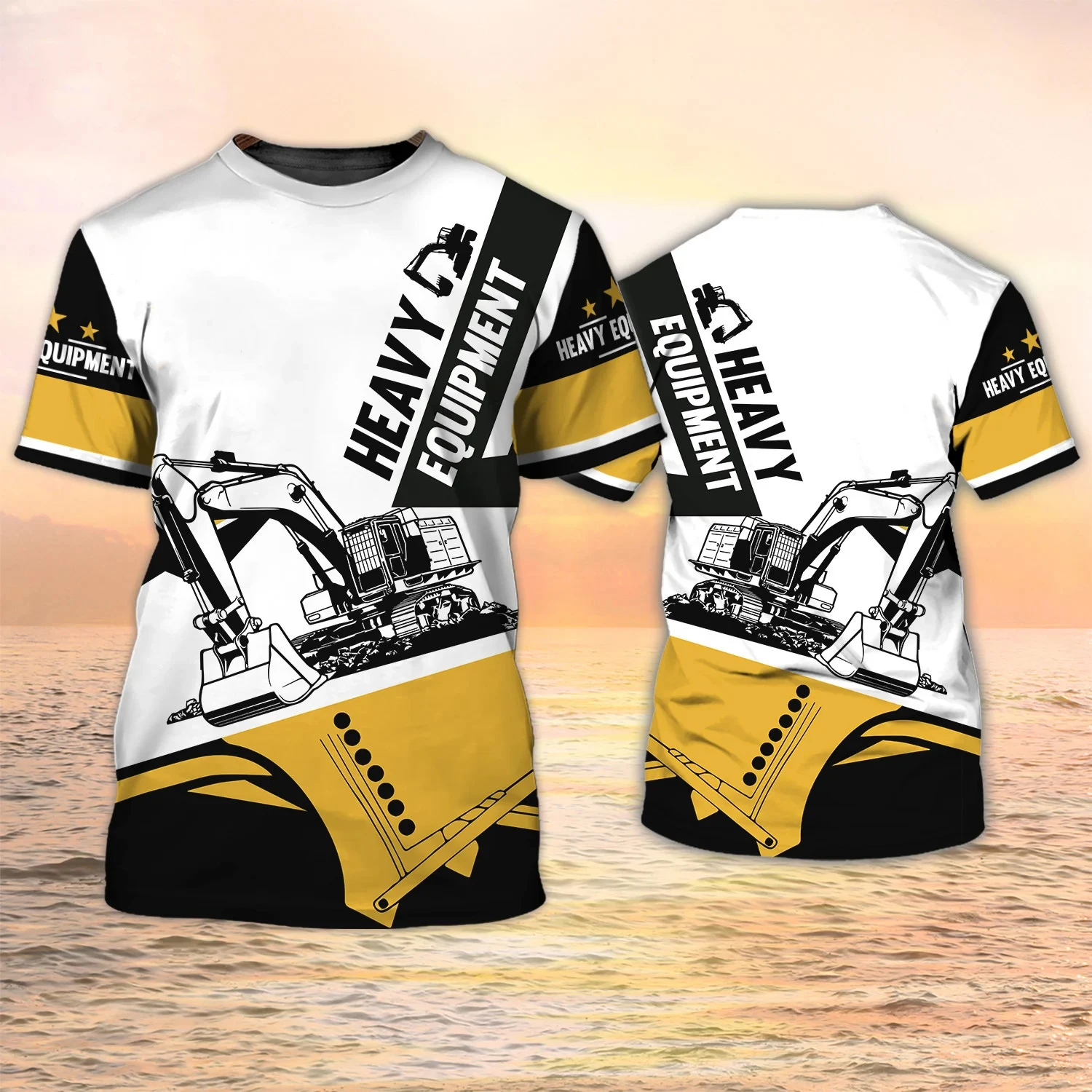 Bagger-T-Shirts, 3D-Druck, für – Heavy Equipment Operations Bewertung und Preis