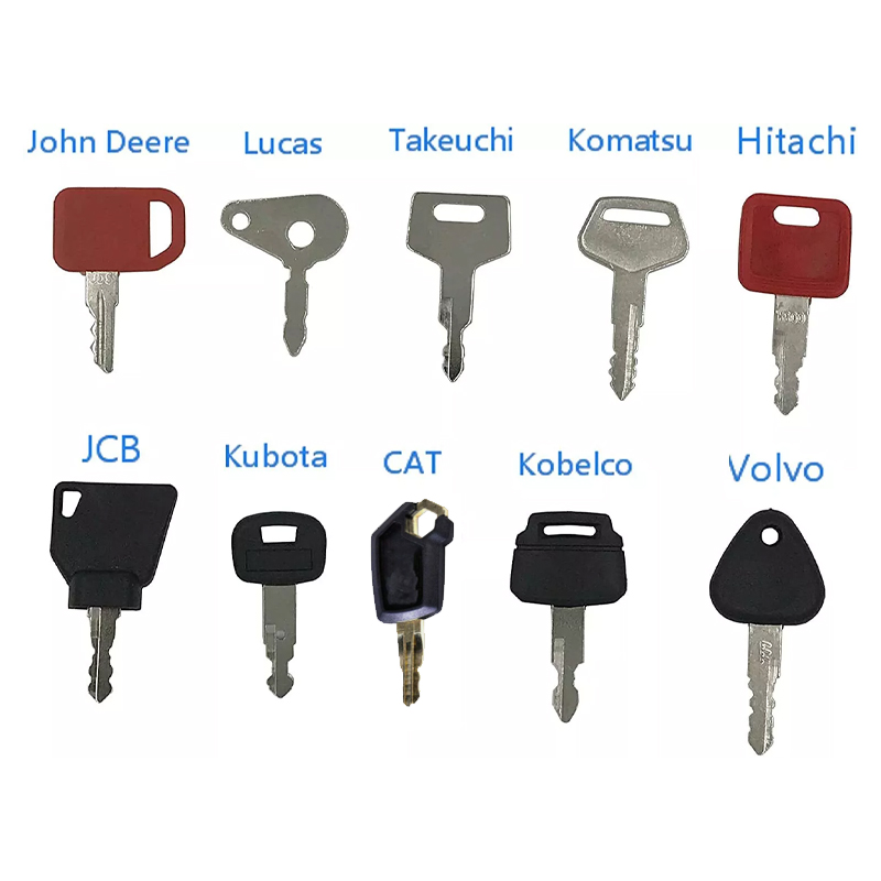 10 stücke Schlüssels atz Zünds – Heavy Equipment Keys Master Set Bewertung und Preis